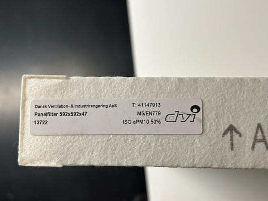 VEX 5,5 – M5 592x592x48 - Filters.dk